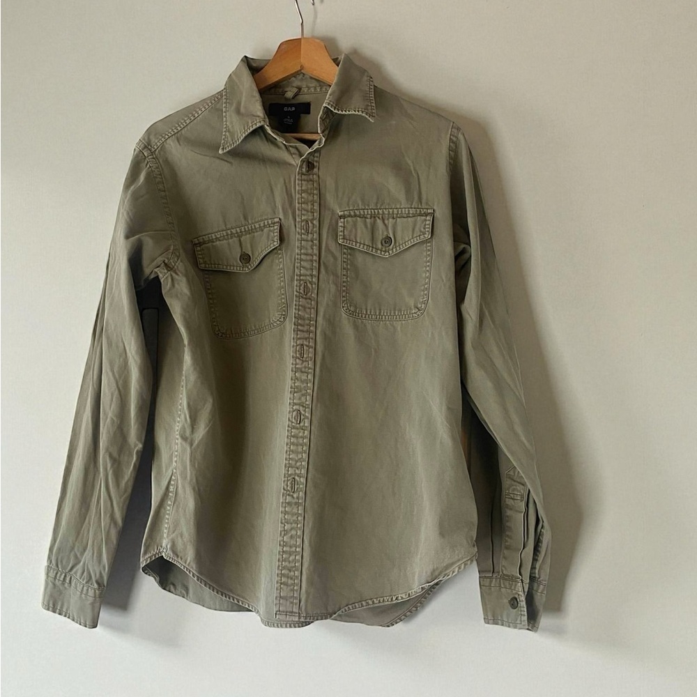Old Navy Men's Khaki Shirt Jacket